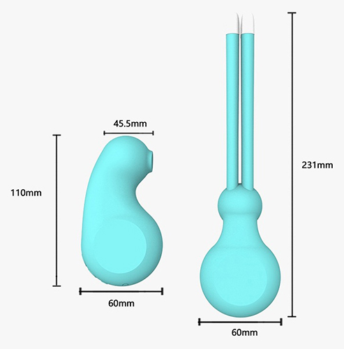 Parametry vibrátoru s funkcí sání